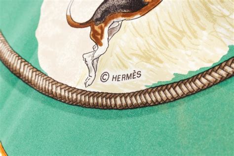 hermes green silk